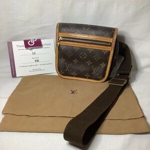 Louis Vuitton Brown Monogram Bosphore Waist Bum Bag